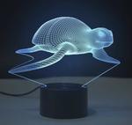 Colorful Touch Remote Control LED Visual Light Gift 3D Small Table Lamp - One Red Hill