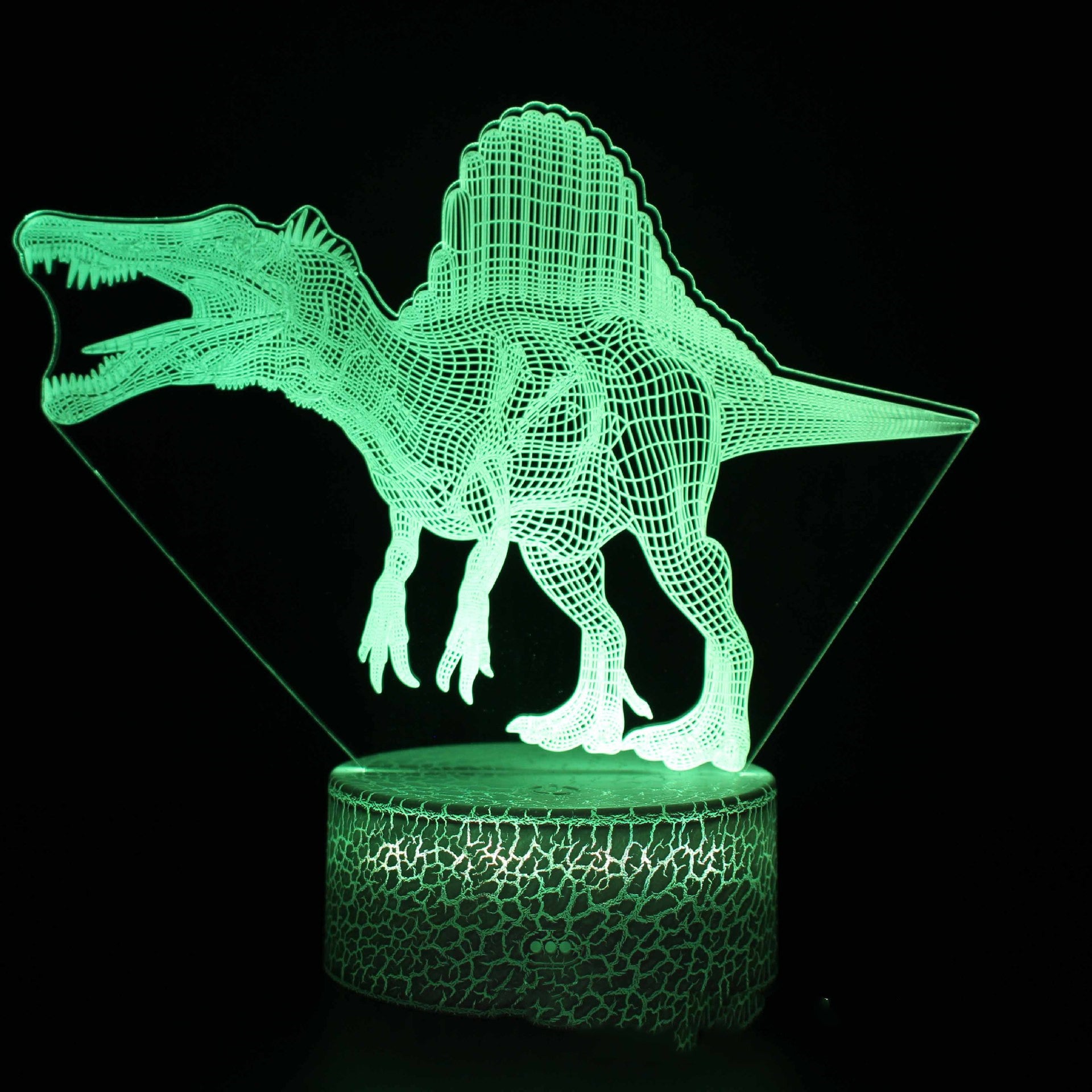 Dinosaur series colorful 3D table lamp LED touch remote control - One Red Hill