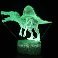 Dinosaur series colorful 3D table lamp LED touch remote control - One Red Hill