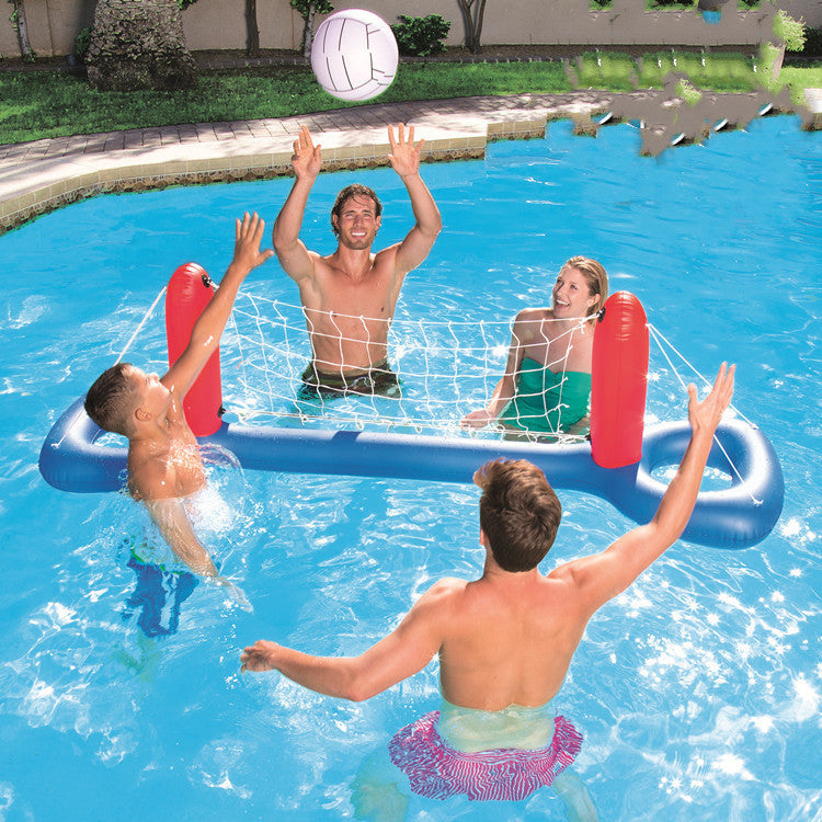 Giant Inflatable Pool Toy Volleyball Football Ball Game Swimming Game Toys Air Mattresses Large Floating Island Boat Toy Party - One Red Hill