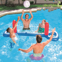 Giant Inflatable Pool Toy Volleyball Football Ball Game Swimming Game Toys Air Mattresses Large Floating Island Boat Toy Party - One Red Hill