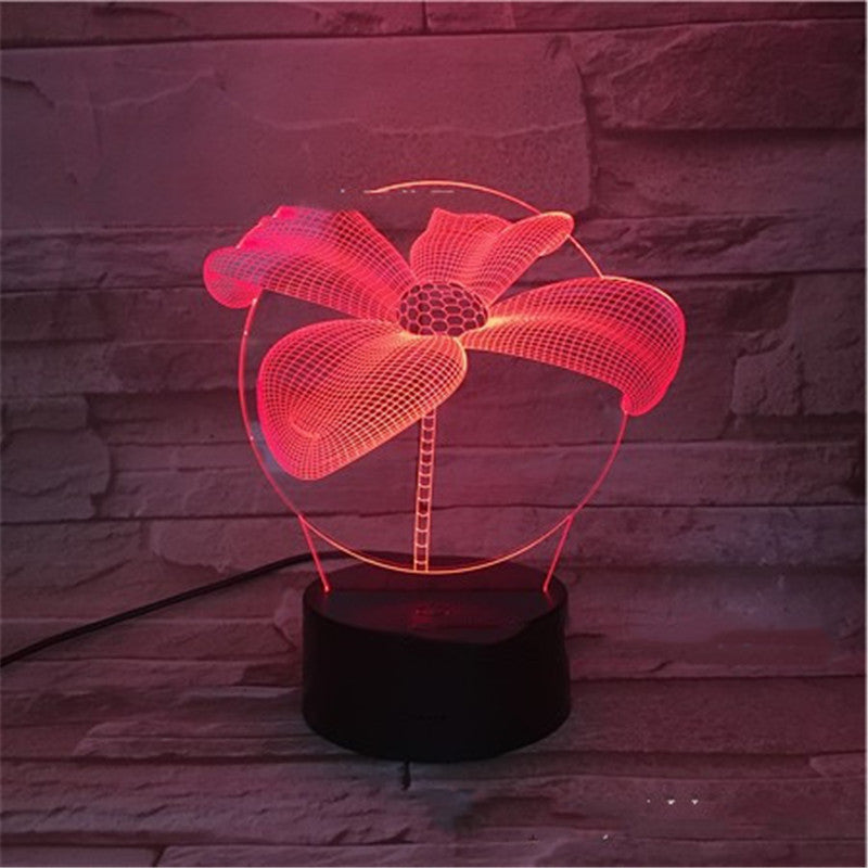 Touch Remote Control Bedroom Bedside 3d Night Light - One Red Hill