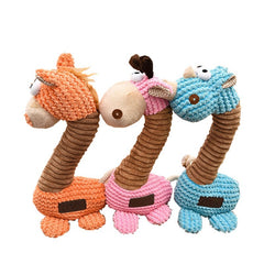Plush toy giraffe cats and dogs pet toys