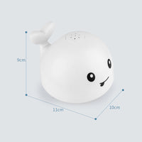 New Baby Bathroom Bath Electric Induction Whale Spray Small Toy - One Red Hill
