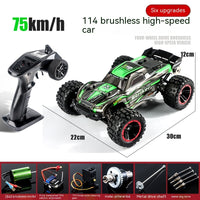 Plastic Remote Control Car Electric High-speed Four-wheel Drive Car Brushless - One Red Hill