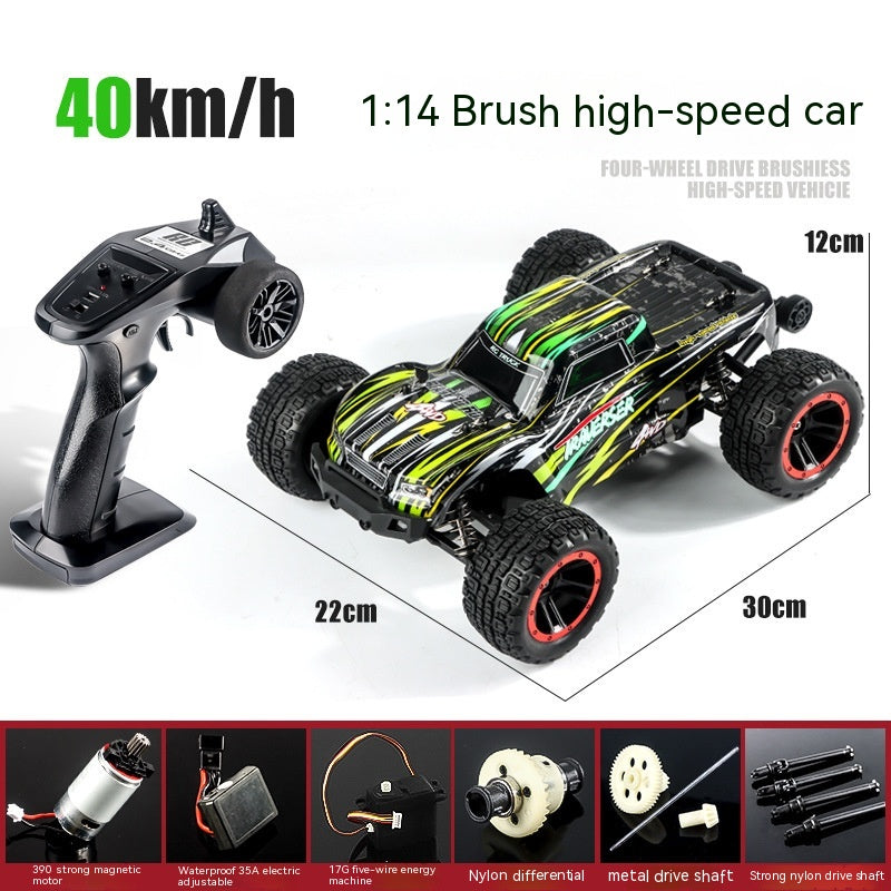 Plastic Remote Control Car Electric High-speed Four-wheel Drive Car Brushless - One Red Hill