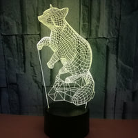 Colorful creative touch remote control 3D table lamp - One Red Hill