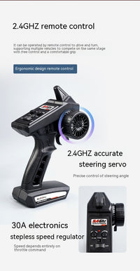 Remote Control Brushless High-speed Off-road Vehicle 116 Full Scale Professional Rock Crawler Remote Control Model Four-wheel Drive - One Red Hill