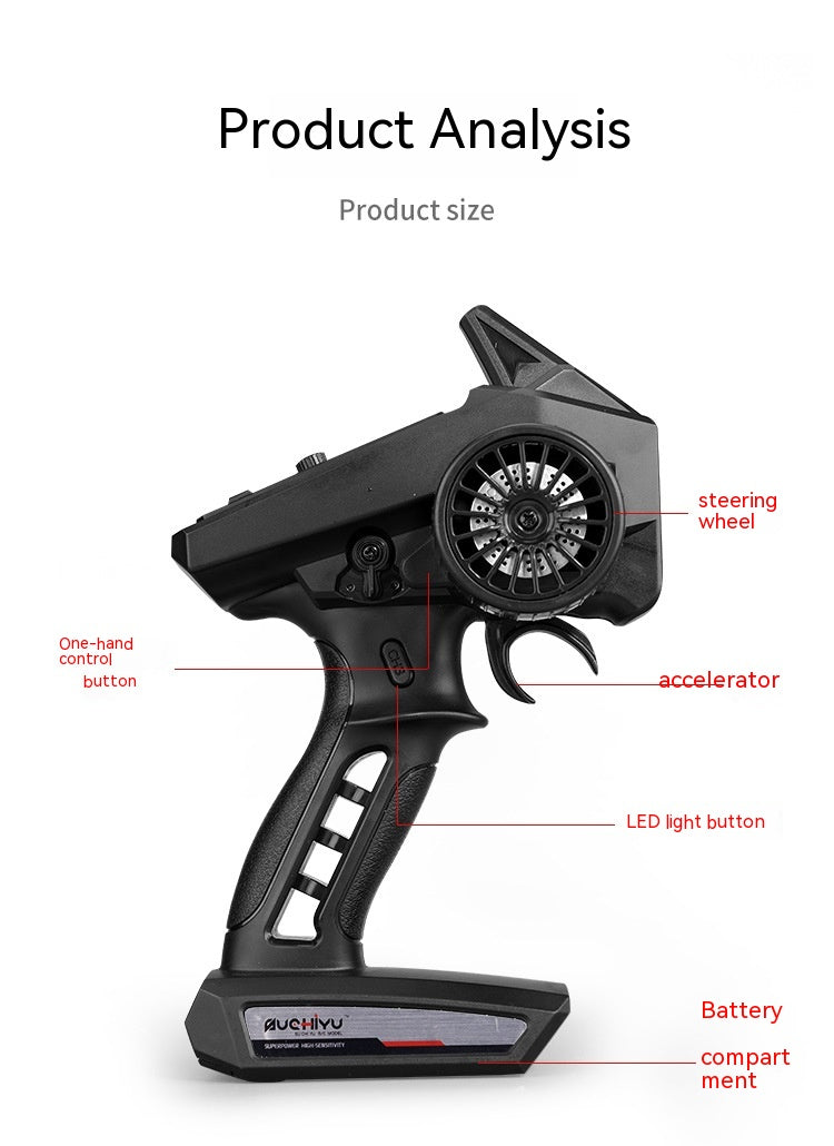 Remote Control Brushless High-speed Off-road Vehicle 116 Full Scale Professional Rock Crawler Remote Control Model Four-wheel Drive - One Red Hill