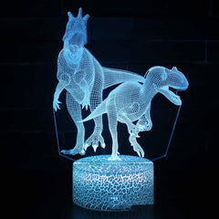 Dinosaur series colorful 3D table lamp LED touch remote control - One Red Hill