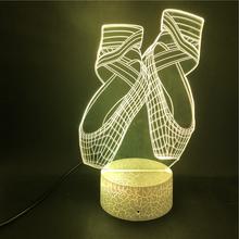 Ballet 3D Night Light Led Colorful Smart Remote Control - One Red Hill