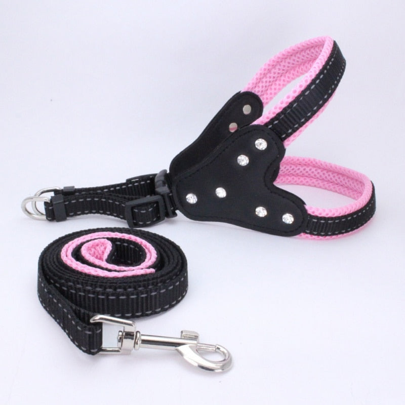 Dog chest back triangle chest strap - One Red Hill