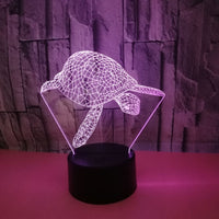 Colorful Touch Remote Control 3D LED Visual Light - One Red Hill