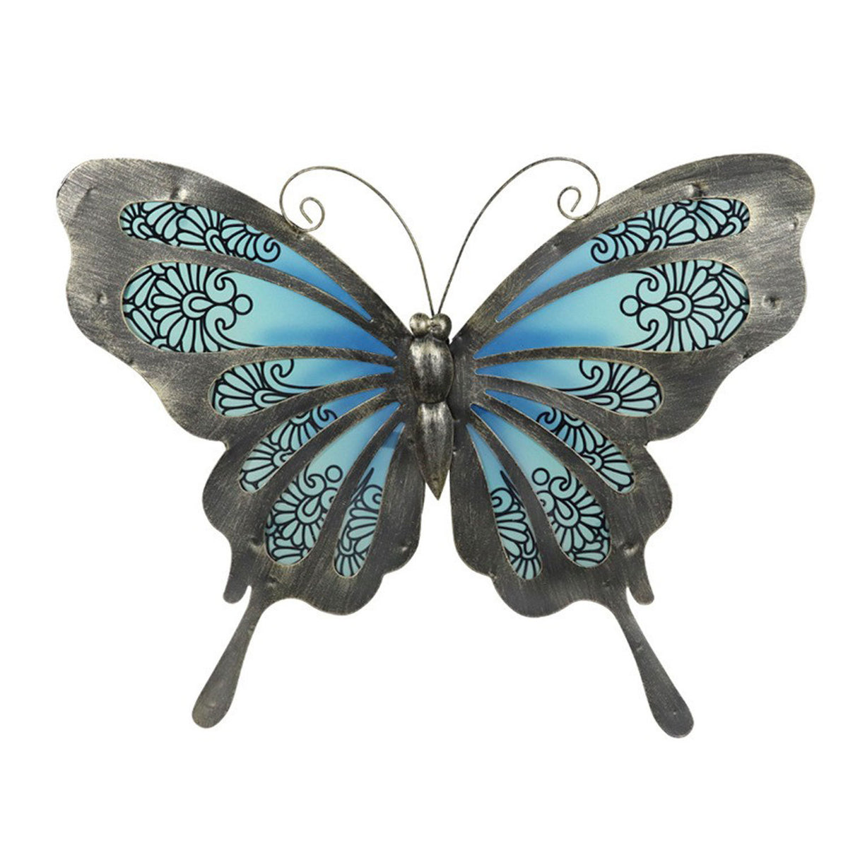 Home Garden Decoration 17.5-inch Butterfly Wall Hanger - One Red Hill