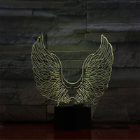 Touch Remote Control Bedroom Bedside 3d Night Light - One Red Hill