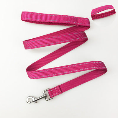 Dog Harness Leash Rope Set Adjustable Dogs Chest Back Traction Rope Puppy Pet Durable Outdoor Walking Rope Chain Belt - One Red Hill