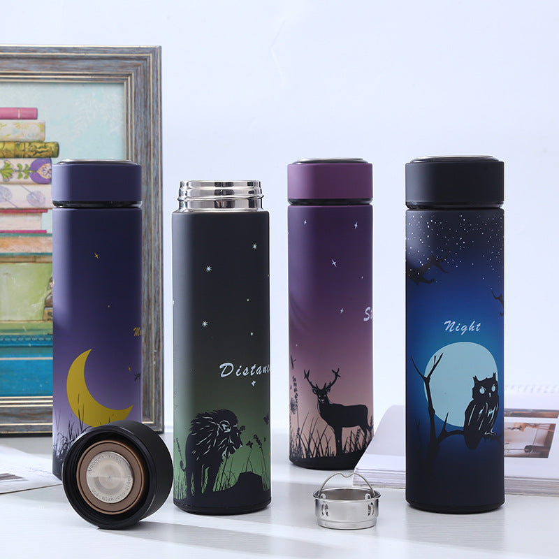 Stainless steel vacuum flask straight body