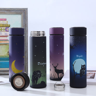 Stainless steel vacuum flask straight body