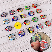 Creative Football World Cup Fidget Spinner Toy Keychain Hand Spinner Toy Finger Spinner Keychain Bottle Opener Kids Toy