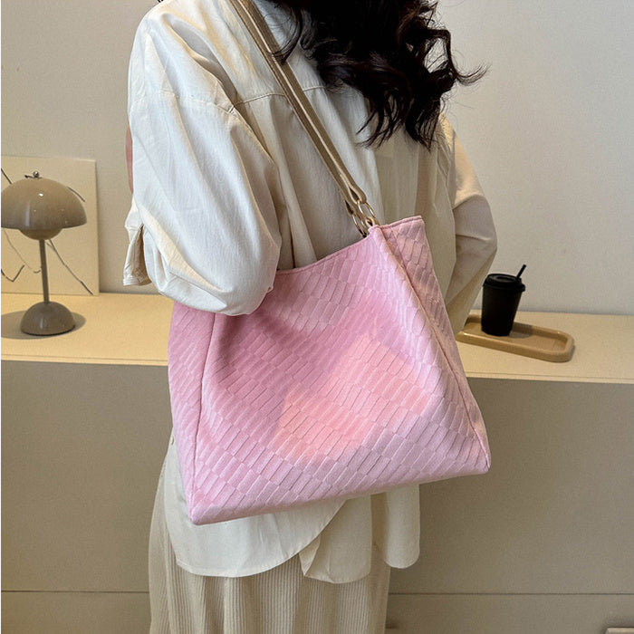 Casual Large Capacity Shoulder Bags Women Fashion Shopping Handbag - One Red Hill