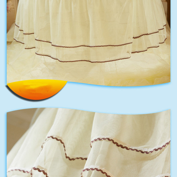 Lace Princess Dome Floor Mosquito Net