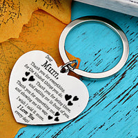 MUM Thank You For Everthing - Gift Stainless Steel Keychain - One Red Hill