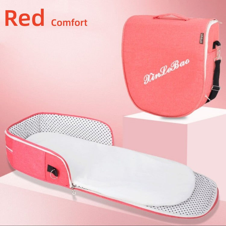 Baby Crib Portable Removable Bed In Bed Multifunctional Foldable Babies' Bed Newborn Bb Small Bed With Mosquito Net - One Red Hill