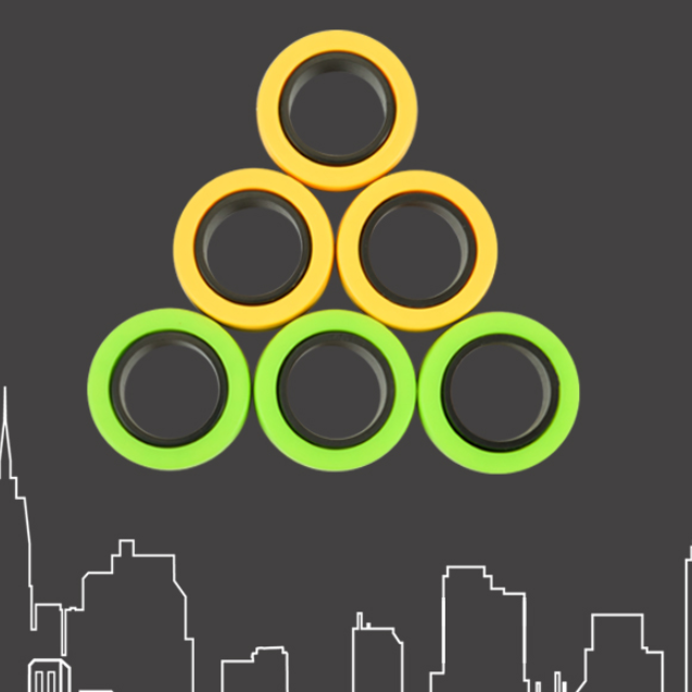 Magnetic finger rotating ring - One Red Hill