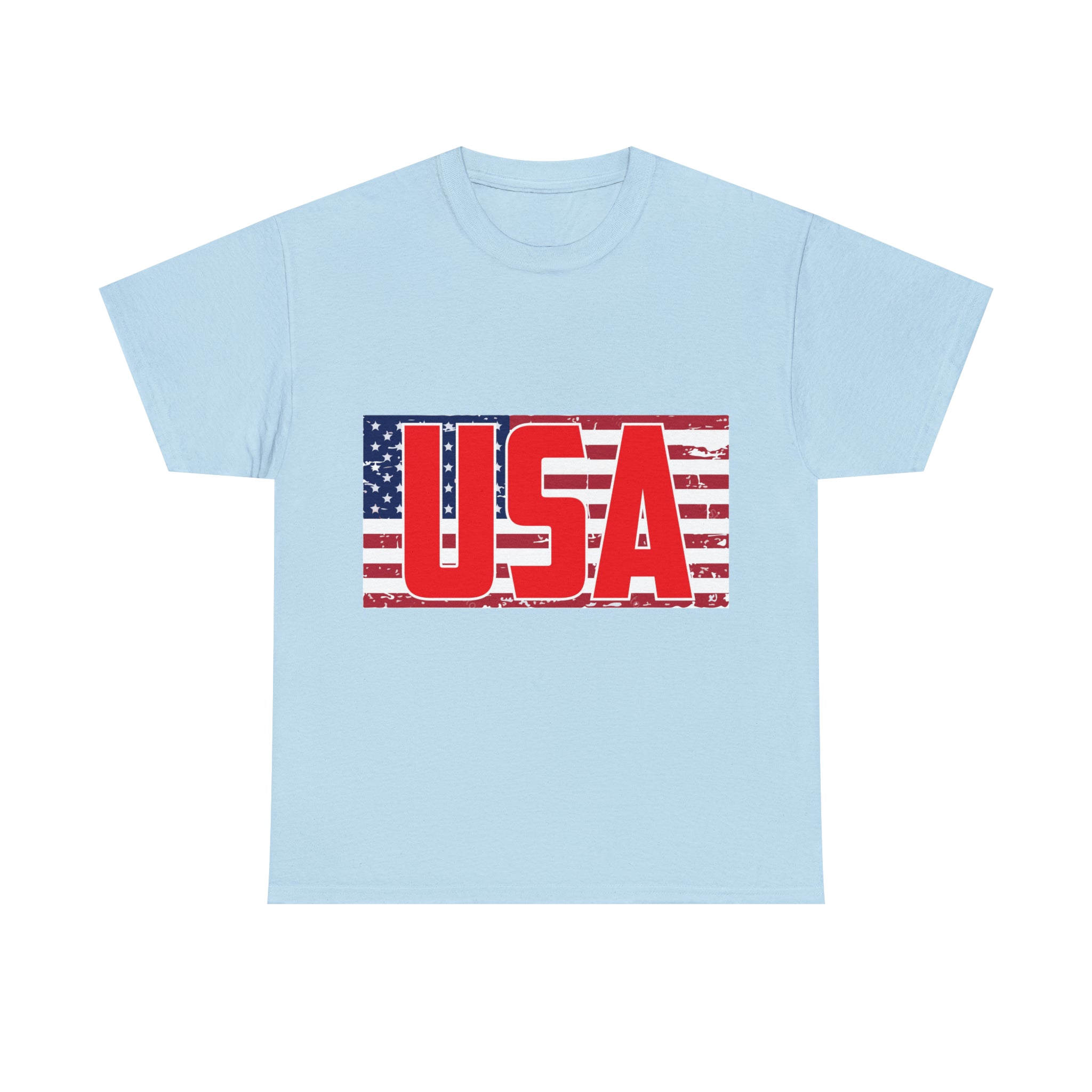 USA - Land Of The Free And The Home Of The Brave - Unisex Heavy Cotton Tee - One Red Hill