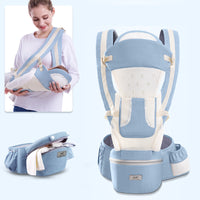 Ergonomic Baby Carrier Infant Baby Hipseat Carrier 3 In 1 Front Facing Ergonomic Kangaroo Baby Wrap Sling - One Red Hill