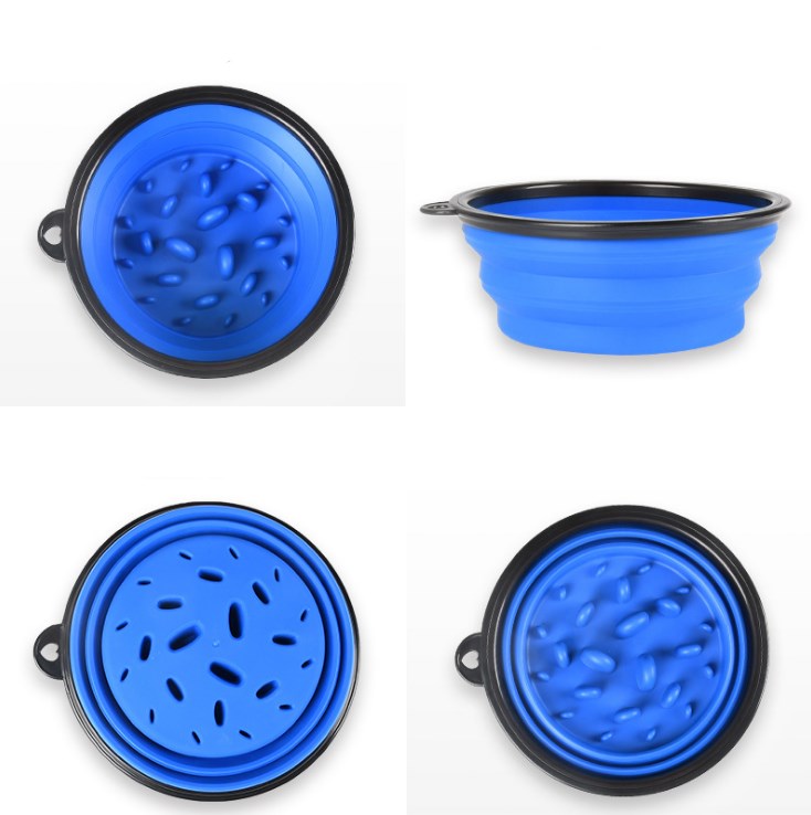 Outdoor Portable Pet Collapsible Slow Food Bowl - One Red Hill