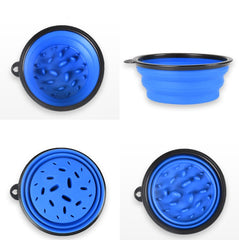 Outdoor Portable Pet Collapsible Slow Food Bowl