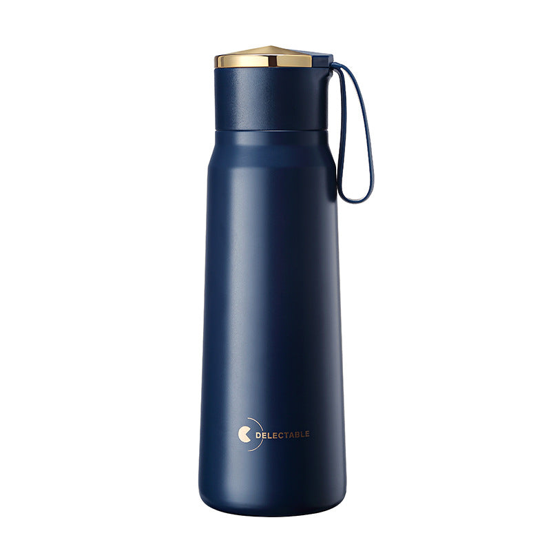 Stainless steel vacuum flask with handle