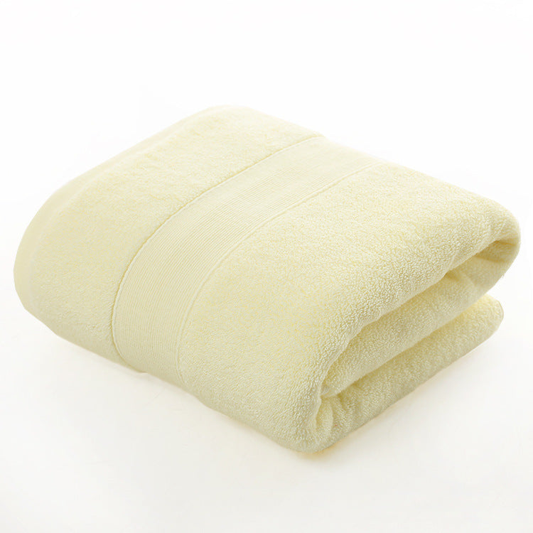 Cotton thickened plain colored bath towel