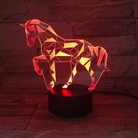 Remote touch gradient table lamp - One Red Hill
