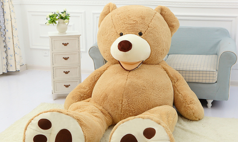 Giant Teddy Bear Plush Toy Huge  Soft Toys  Leather Shell - One Red Hill
