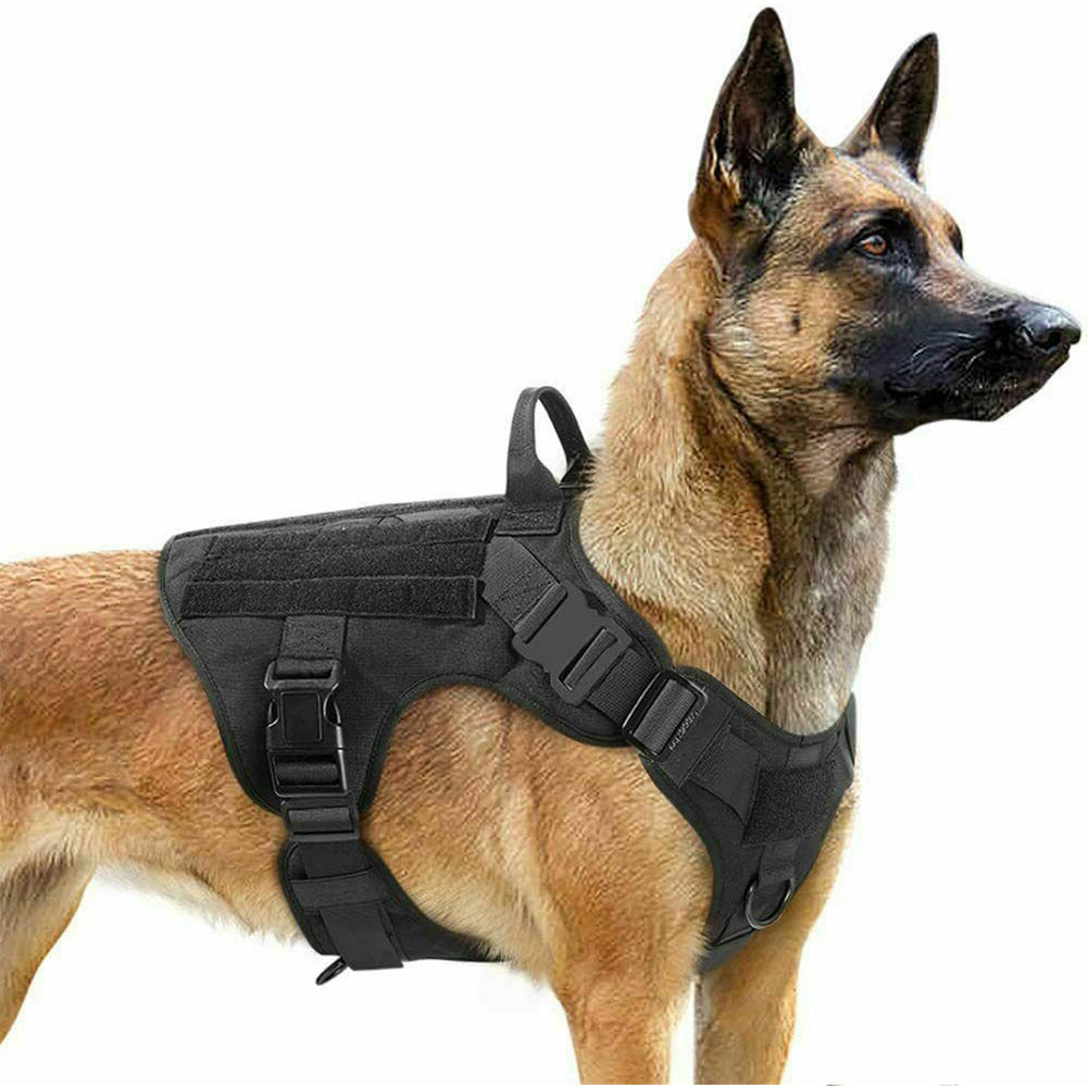 Military Tactical Dog Harness German Shepherd Adjustable Pet Dog Back - One Red Hill