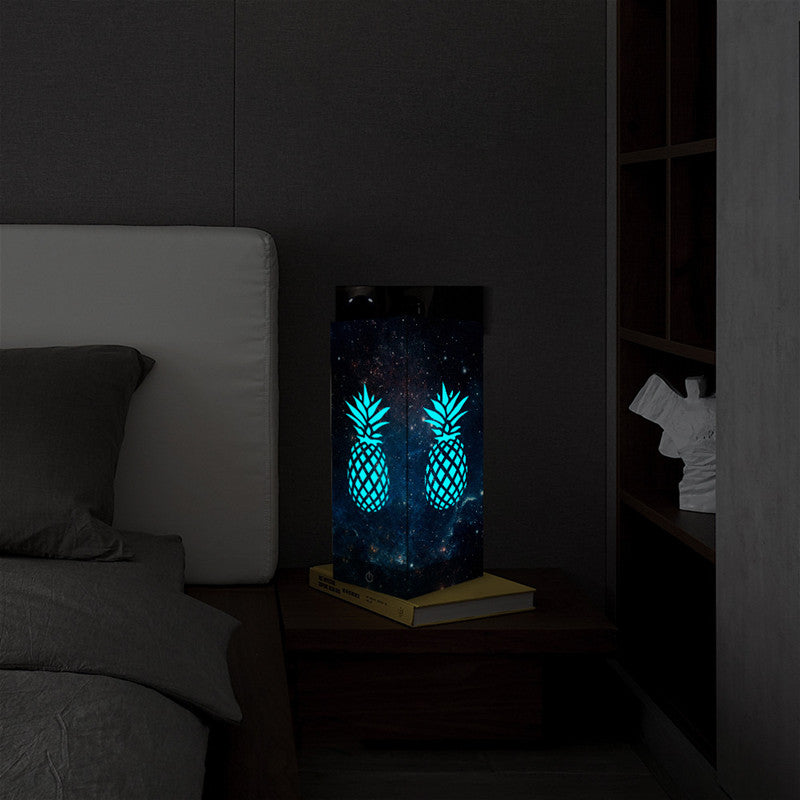 New Paper Carving Lamp Star Pineapple 16 Color Remote Control Touch Bedside Lamp - One Red Hill