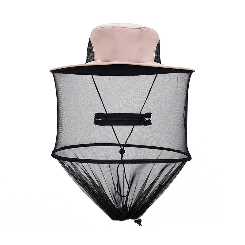Outdoor Fishing Cape Mosquito Repellent Hat - One Red Hill