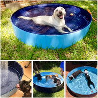 Foldable Dog Pool Pet Bath Swimming Tub Bathtub Outdoor Indoor Collapsible Bathing Pool For Dogs Cats Kids Pool - One Red Hill
