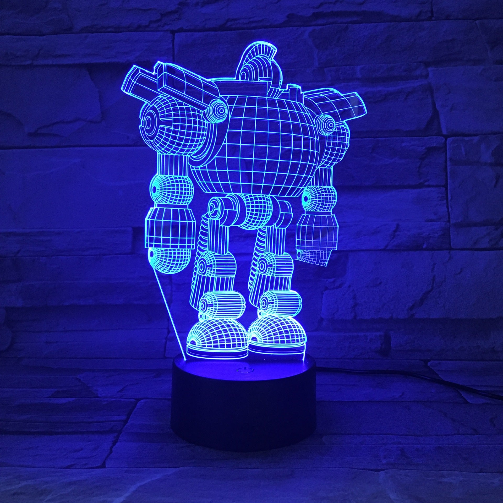 Robot LED colorful touch remote control color changing night light - One Red Hill