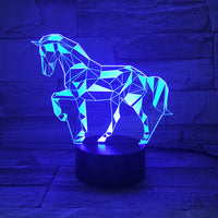 Remote touch gradient table lamp - One Red Hill
