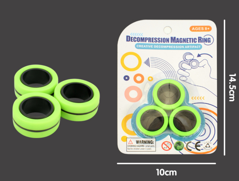 Magnetic finger rotating ring - One Red Hill