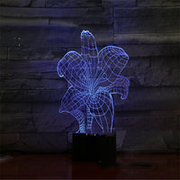 Touch Remote Control Bedroom Bedside 3d Night Light - One Red Hill