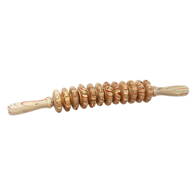 Roller Massage Belly Back Wooden Massager