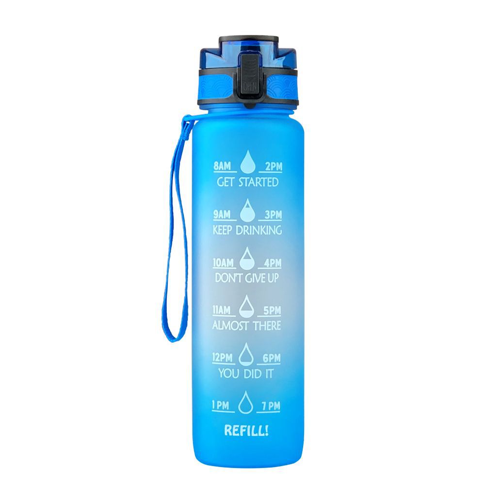Transparent Flask Water Bottle 1000ml Bottled Kawaii Bottle Bpa Free Infuser Plastic Milk Sports Clear Water Bottle Kawaii Cup - One Red Hill