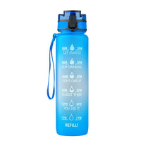 Transparent Flask Water Bottle 1000ml Bottled Kawaii Bottle Bpa Free Infuser Plastic Milk Sports Clear Water Bottle Kawaii Cup - One Red Hill