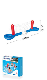 Giant Inflatable Pool Toy Volleyball Football Ball Game Swimming Game Toys Air Mattresses Large Floating Island Boat Toy Party - One Red Hill