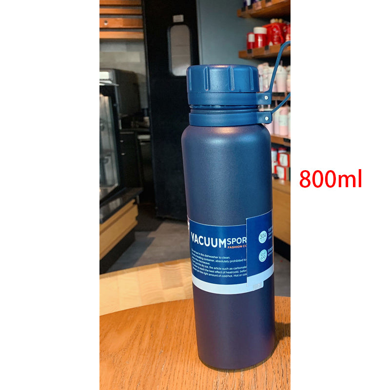 Outdoor Sports Bottle Portable Large Capacity Stainless Steel Vacuum Flask Water Cup - One Red Hill