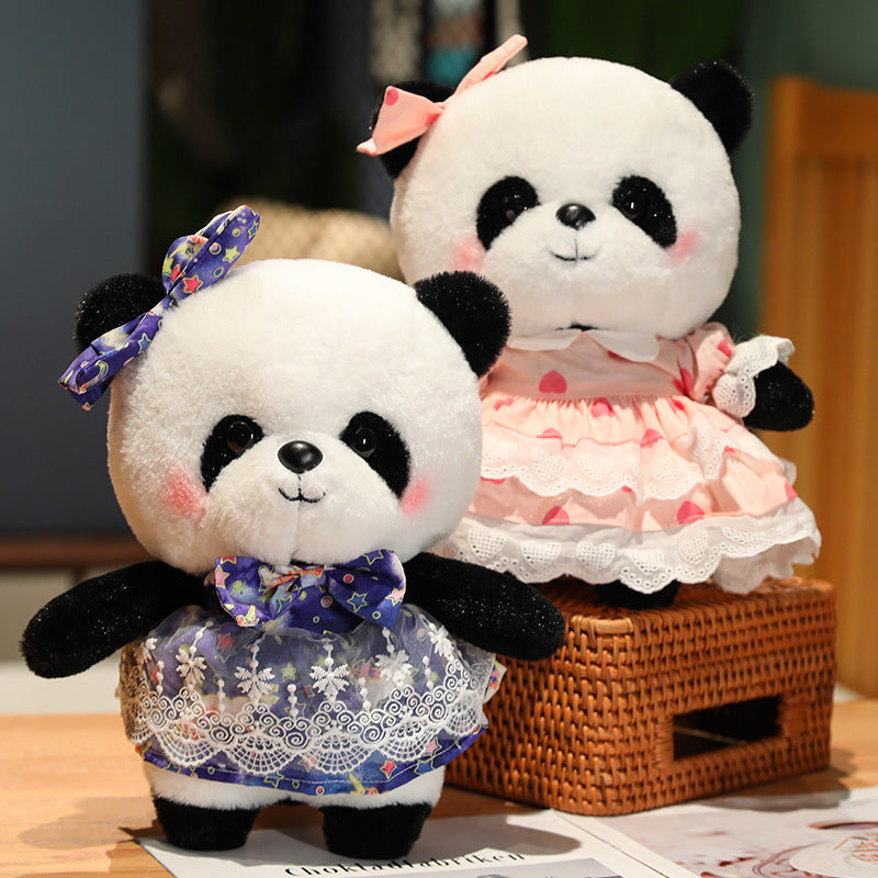 Princess Skirt Panda Doll Plush Toy Panda Children's Day Gift - One Red Hill